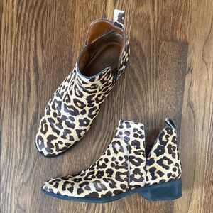 Leopard Print Ankle Boots